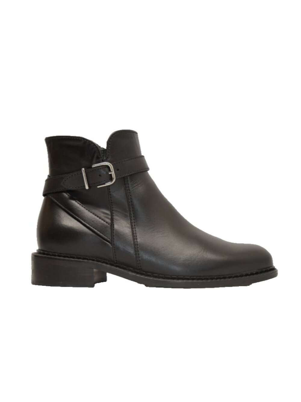 New! La Canadienne Sarah 30MM Leather Ankle Boots Black Size 7 DD560